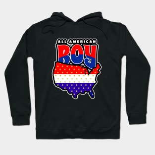 FOURTH Of July Holiday All American Boy Hoodie